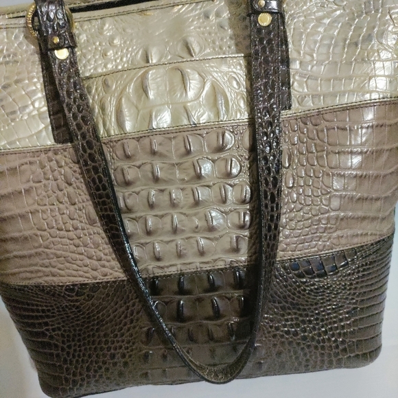Brahmin Asher Tote Heather Vineyard Tri-Tone Melbourne Leather - Picture 7 of 16